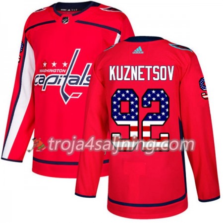 Washington Capitals tröja Evgeny Kuznetsov 92 Röd USA Flag Fashion 2017-2018 Adidas Authentic - NHL Tröjor Herr Washington Capitals tröja Evgeny Kuznetsov 92 Röd USA Flag Fashion 2017-2018 Adidas Authentic - NHL Tröjor Herr